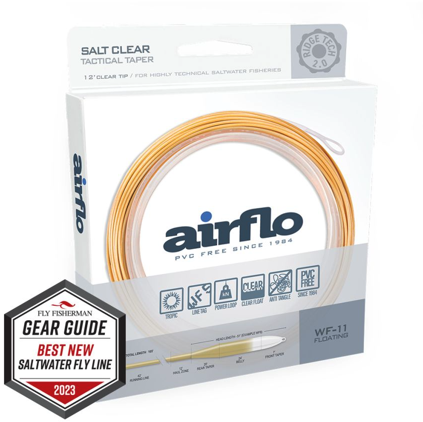 Airflo SuperFlo Ridge 2.0 Flats Tactical Taper Clear Tip Fly Line