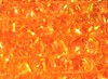 Bright orange tinsel chenille for fly tying - highly visible in water.