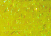 UV reflective yellow tinsel chenille for attractive fly tying designs.
