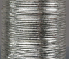 Silver Veevus French Tinsel, ideal for creating reflective highlights in nymphs, dry flies, and streamers