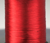 Vibrant red Uni-Floss fly tying material for creating irresistible trout flies