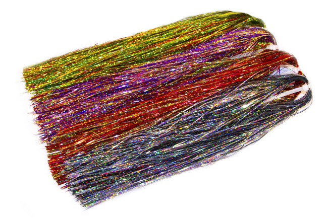 Magnum Holographic Flashabou flash fly tying materials muskie flies bass flies saltwater flies Flashabou Magnum Holographic Blends
