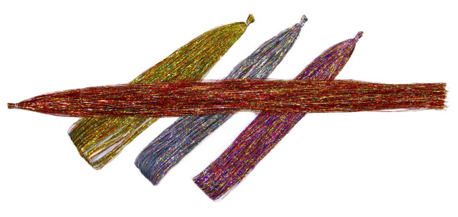 Holographic Predator Flashabou muskie fly tying material saltwater fly tying material Flashabou Holographic Predator Blends