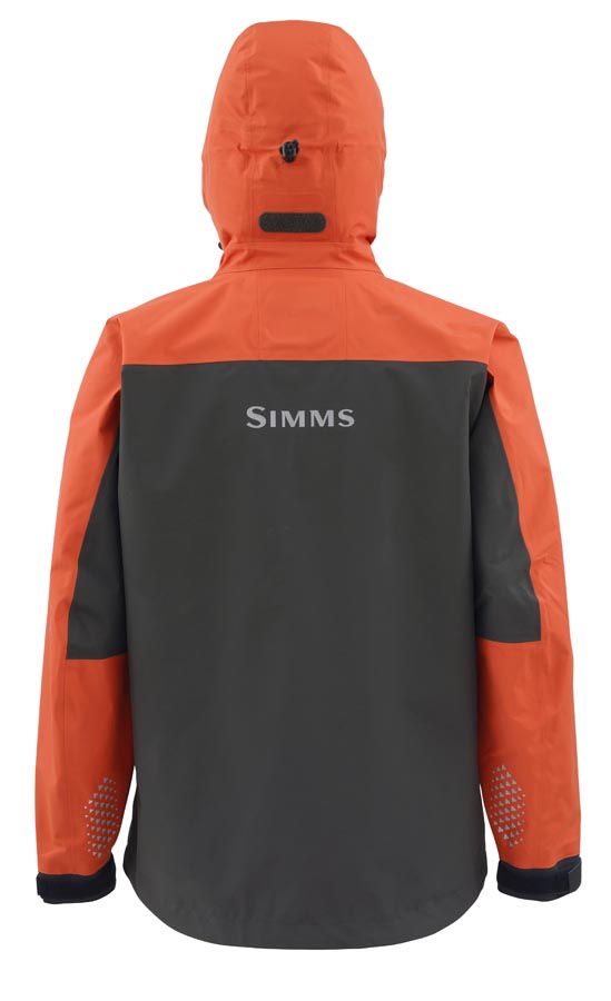 Simms Contender Jacket Fury Orange Back Simms Contender Jacket Fury Orange Back