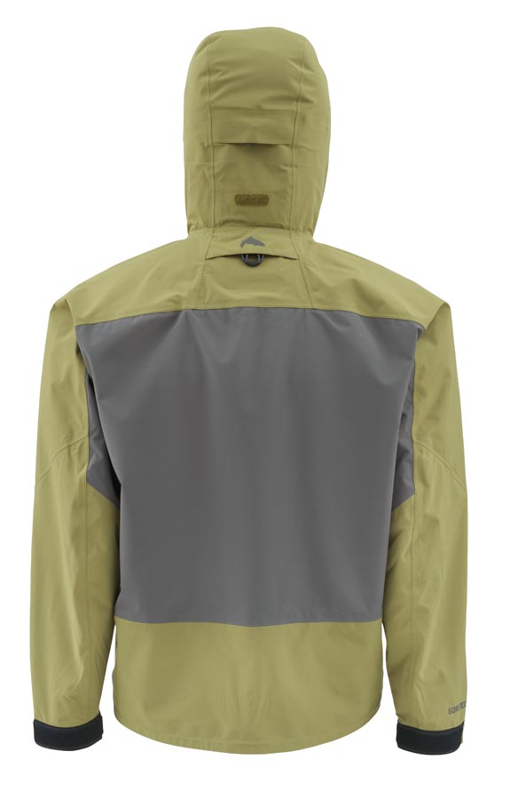 Simms G3 Guide Jacket Army Green Back Simms G3 Guide Jacket Army Green Back