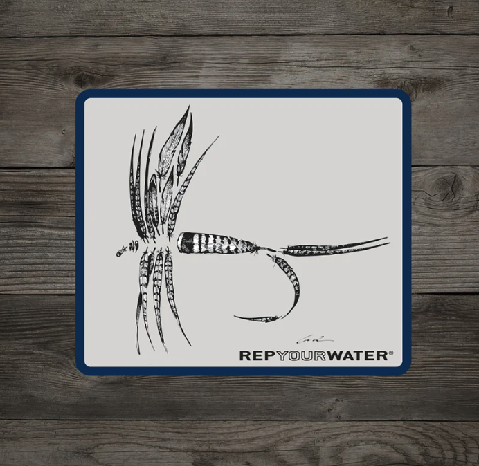 Rep Your Water Feather Dry Fly Sticker
