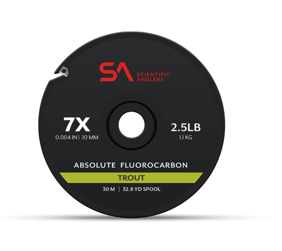 Buy Scientific Anglers Absolute Trout Fluorocarbon Tippet Assortment for the best fly fishing tippet material online.