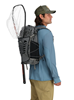 Fly fishing net holding backpacks.
