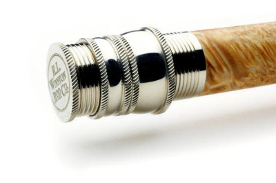 R.L. Winston Fly Rod Uplock Nickel Silver with Burled Wood insert