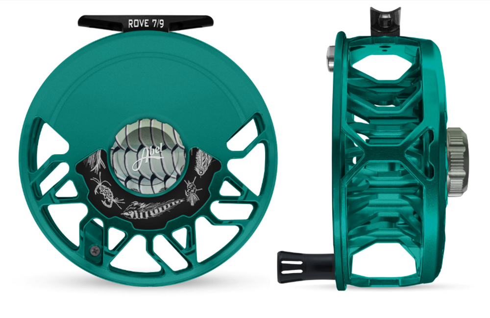 Abel ROVE 7/9 Fly Reel (Satin Teal, Bonefish Drag Knob, Black