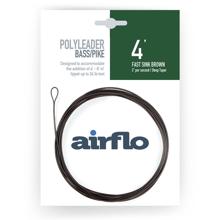 Pack of Fast Sinking Airflo Bass/Pike Polyleader