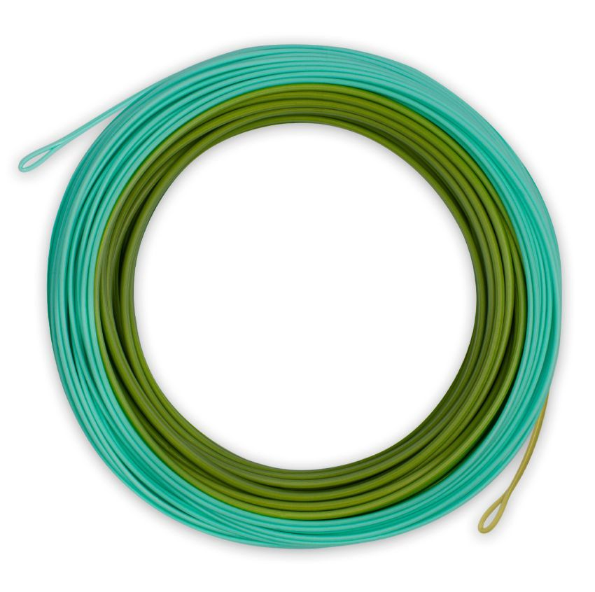 Quick-loading fly line with smooth ridge profile for reduced drag and longer casts