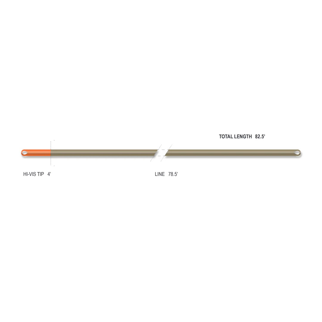 Airflo Superflo Max Euro Nymph fly line with orange hi-vis tip for strike detection
