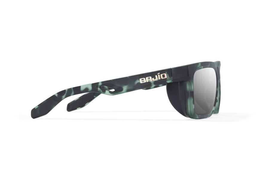 Bajio Palehorse polarized sunglasses Sun Ledge and vented temples silver mirror lenses