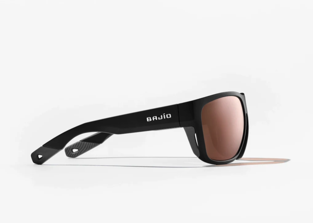 Bajio Las Roca Matte Black Copper Lens Fishing Sunglasses