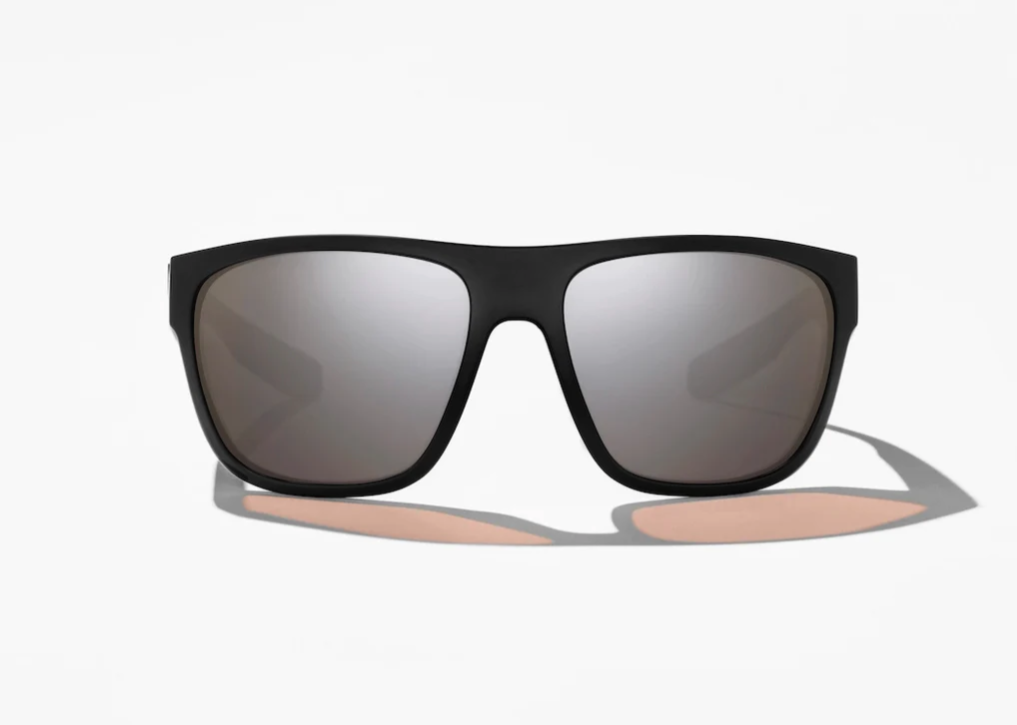 Bajio Las Roca Matte Black Silver Mirror Fishing Sunglasses