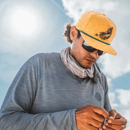 We wear Bajio Stiltsville sunglasses because of their comfort and ability to see fish better.