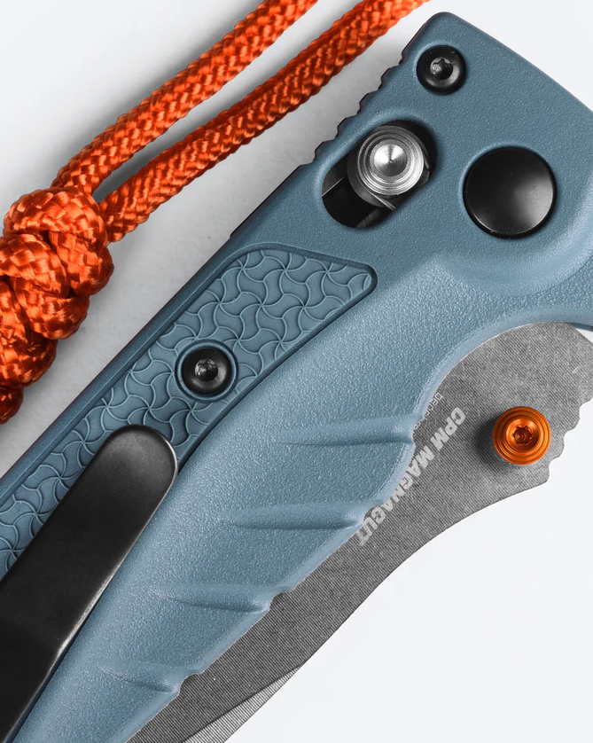 Detailed close up of the Benchmade Mini Adira Folding Knife