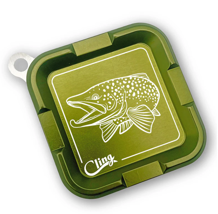 Cling Mag Grab Plus Hook Jaw etching in color deep green