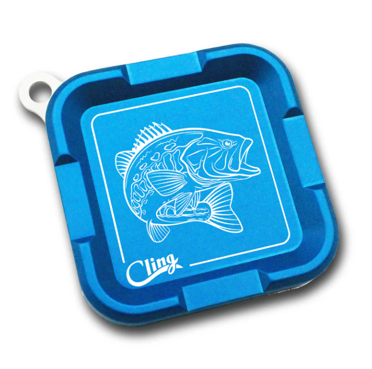 Cling Mag Grab Plus Largemouth etching in color blue