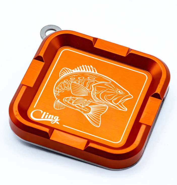 Cling Mag Grab Plus Largemouth etching in color orange
