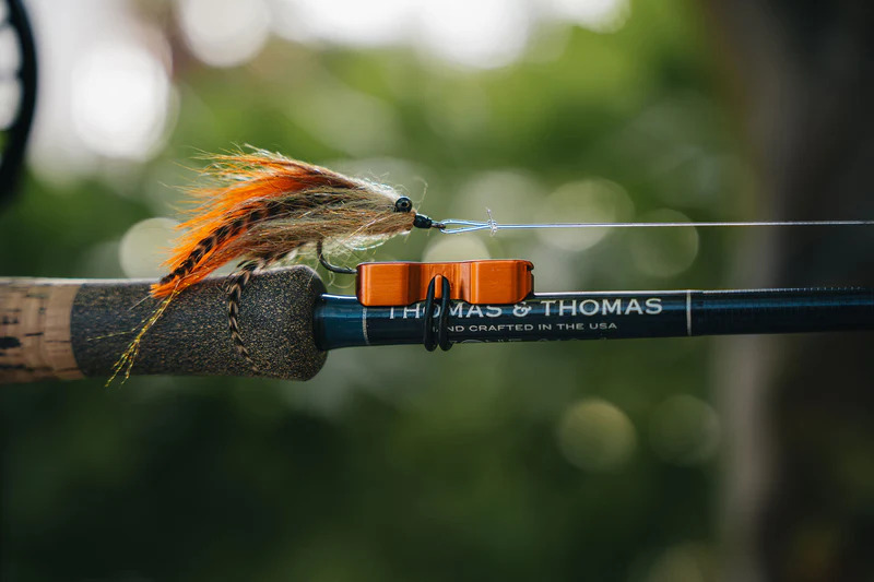 Cling Mag Grab Rod Rack holding a tarpon toad