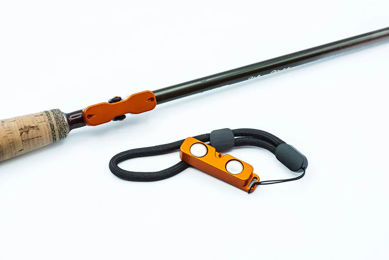 Orange variation of the Cling Mag Grab Rod Rack