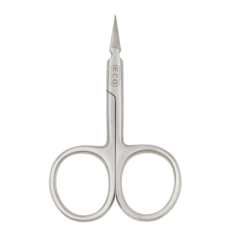 Dr. Slick 3.5-inch Arrow Scissor — economy fly tying scissors with serrated blades and wire cutting notch