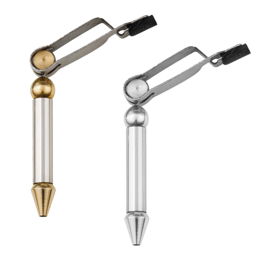 Smooth rotary action, stainless steel jaws, and a compact design—ideal for precise hackle wrapping on parachute and dry fly patt