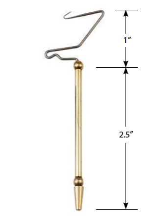 Dr. Slick Mini Whip Finisher 3.5" with measurements