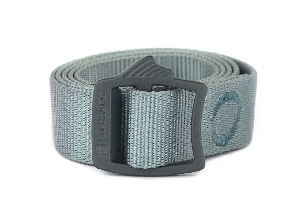 Fishpond Dorsal Fin Webbing Belt in tidal blue color