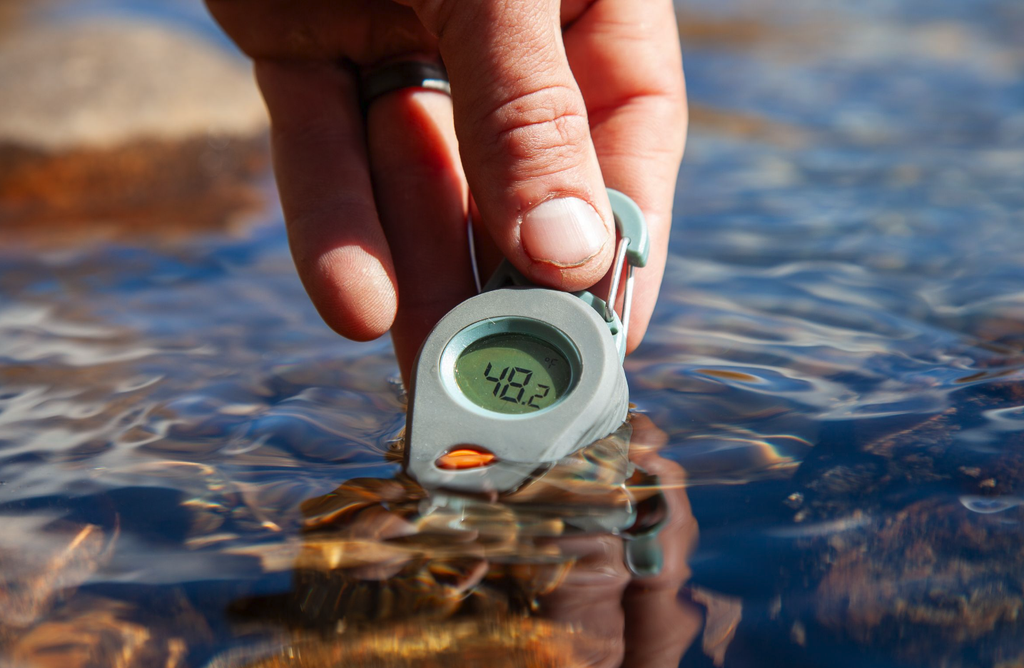 Fishpond Riverkeeper Digital Thermometer is a best fly fishing thermometer.