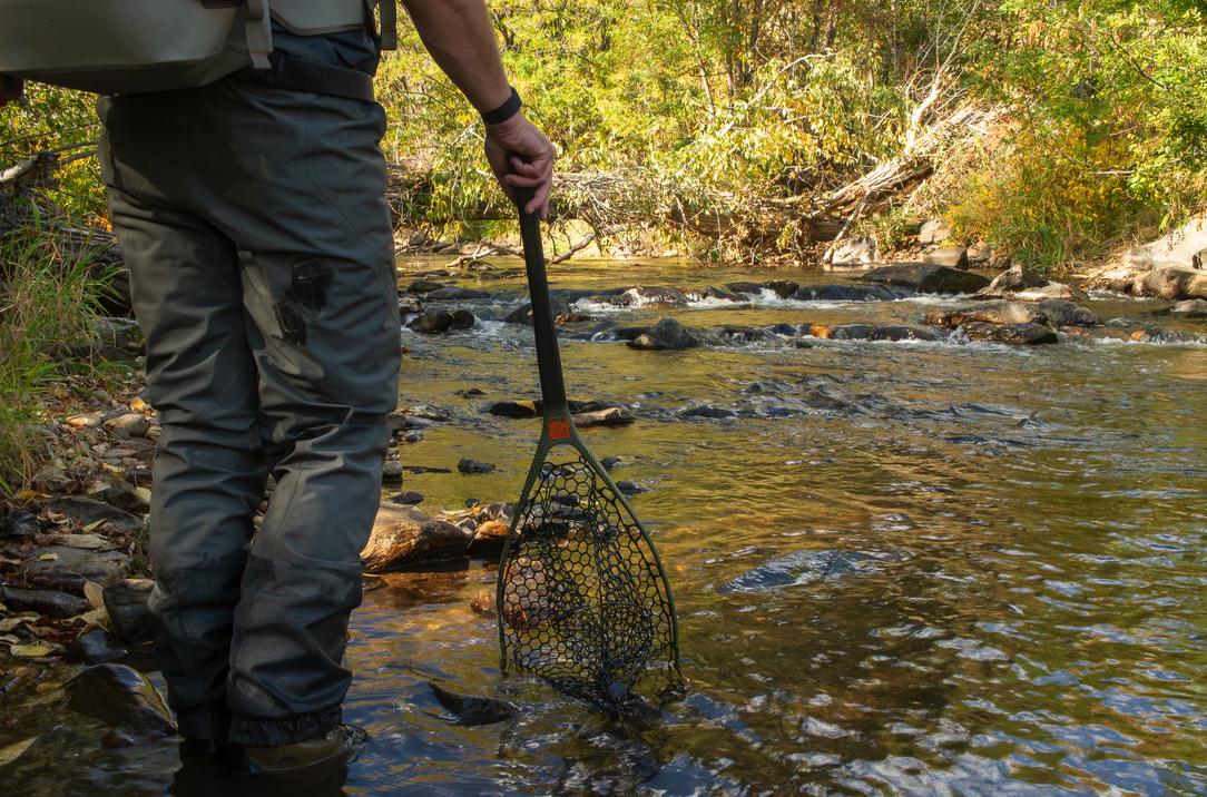 Durable Fishpond Nomad Middle Fork River Armor Net for rugged fishing environments
