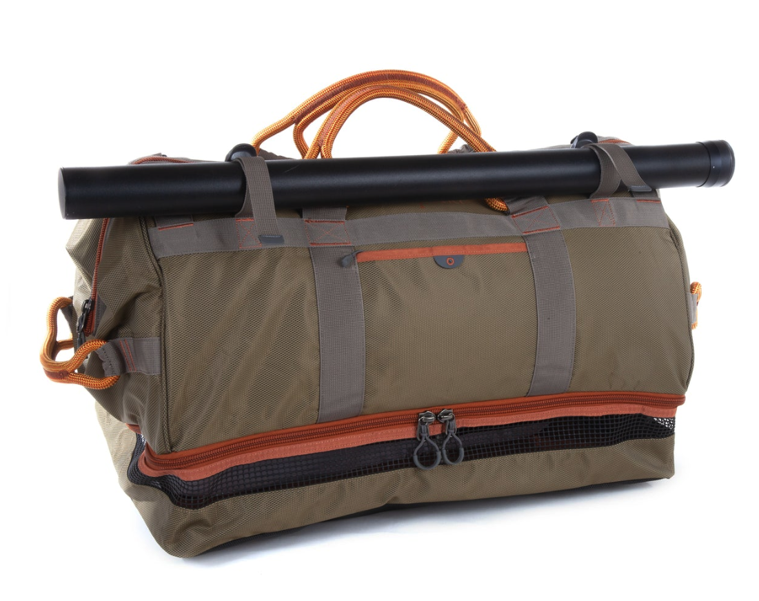 Fishpond Cimarron Duffel - heavy-duty 72L fishing duffel with ballistic fabric base