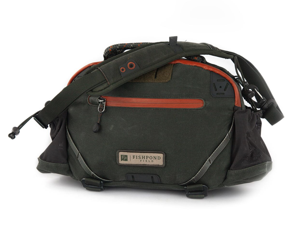 Fishpond Elkhorn Lumbar Pack Duskwood Waxed Cotton studio image