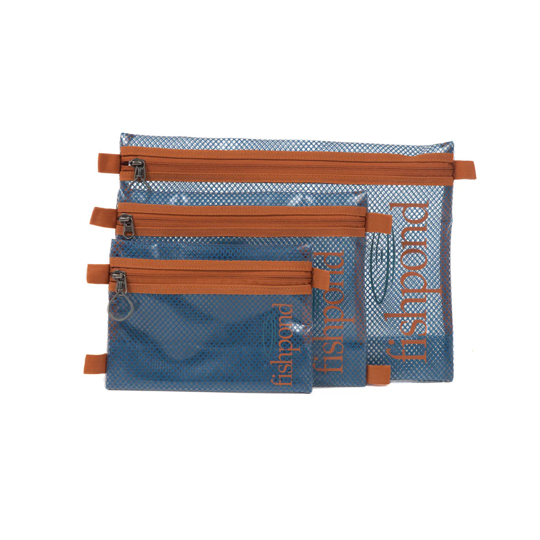 All three sizes of the Fishpond Sandbar Travel Pouches