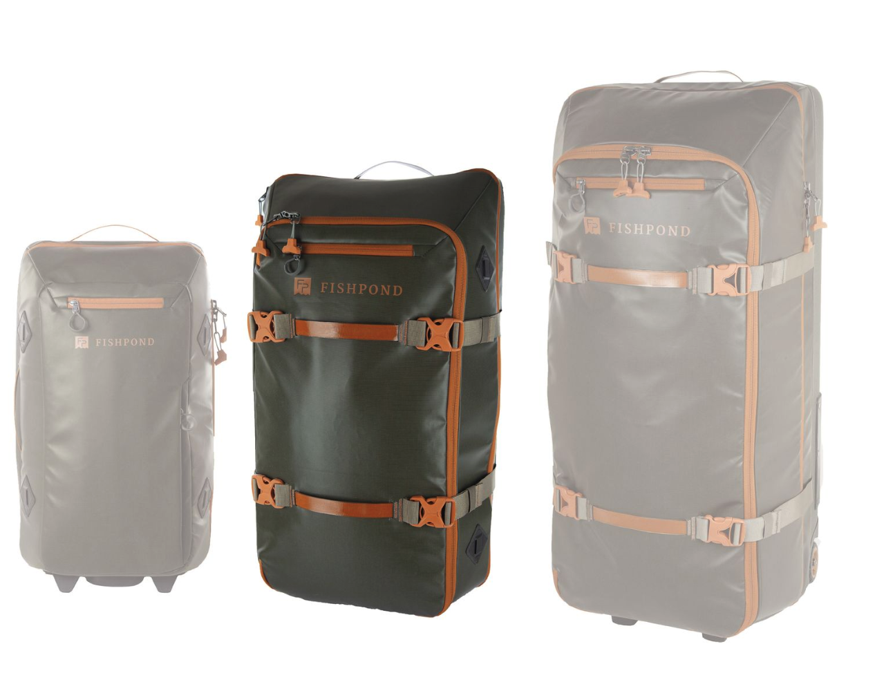 Fishpond Stormshadow Medium Rolling Duffel size comparison