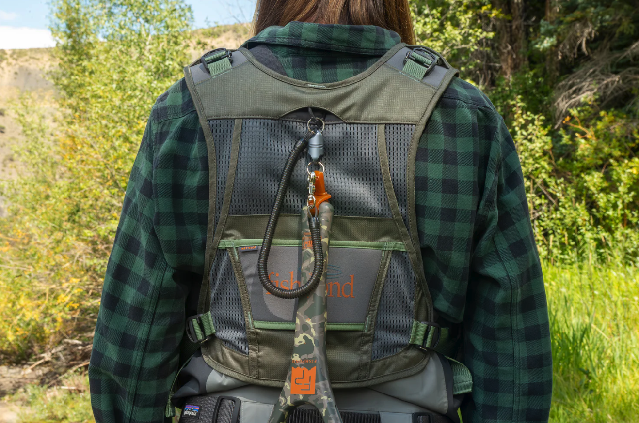 Eco-friendly women’s fishing vest with tool attachments – Fishpond FlyLite