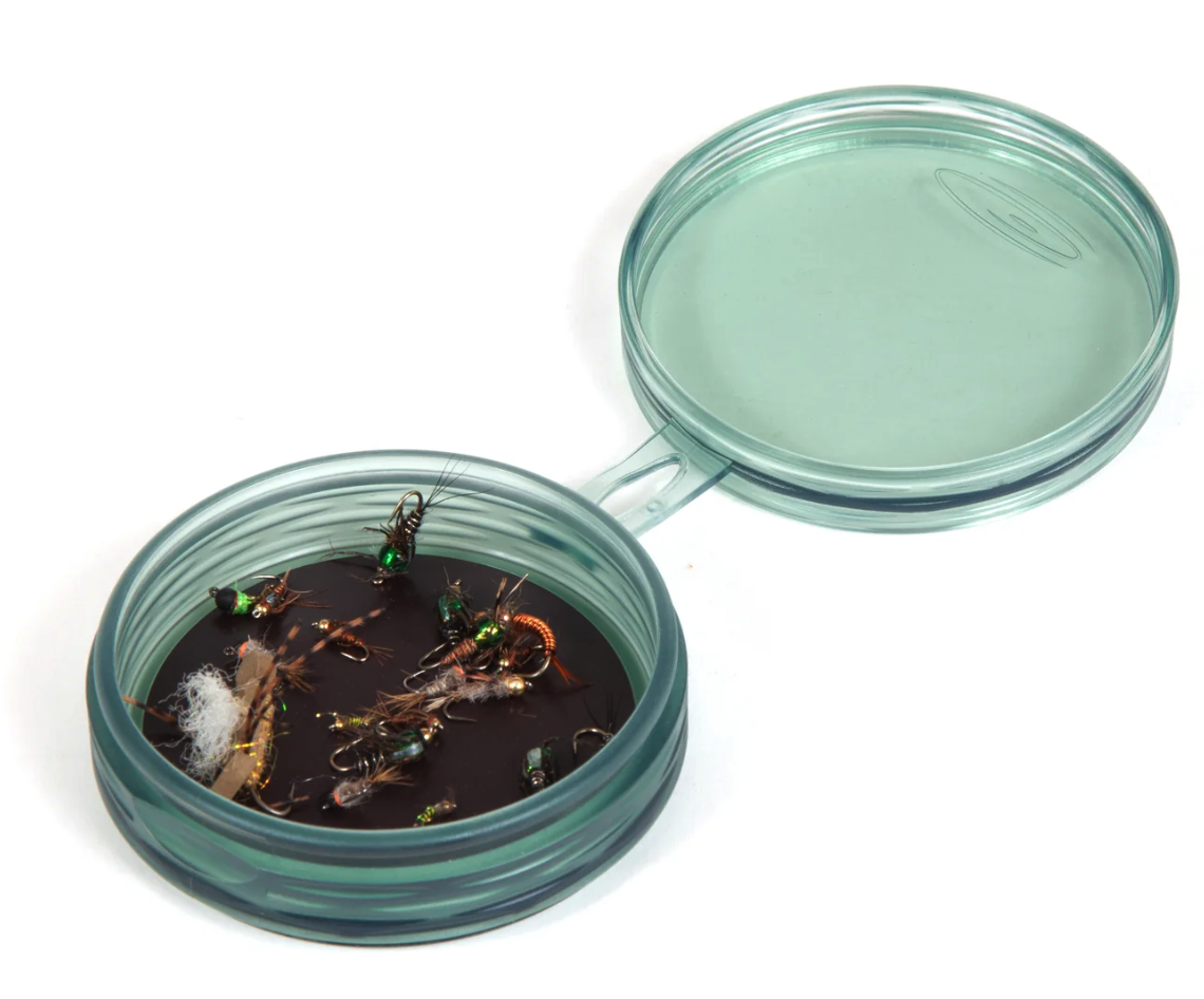 Fishpond Shallow MagPad Fly Puck is a quick and convenient fly storage solution.