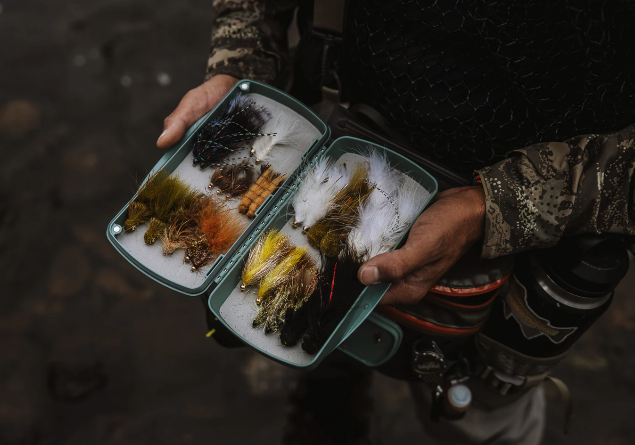 Open Fishpond Tacky Pescador Dynamic Foam Fly Box Large with trout streamers