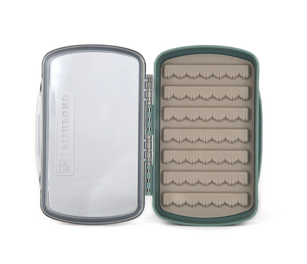 Open empty Fishpond Tacky Pescador LowPro Clear Small Fly Box
