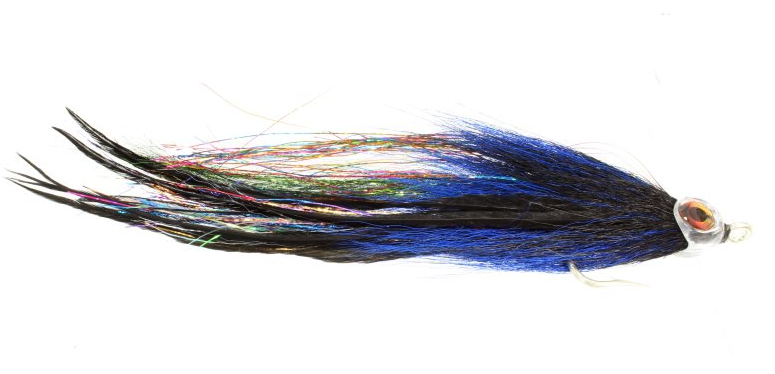 Devils Tickler Muskie Fly Blue Black