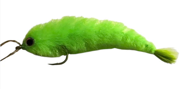 Chocklett Factory Finesse Changer Fly side profile in chartreuse color