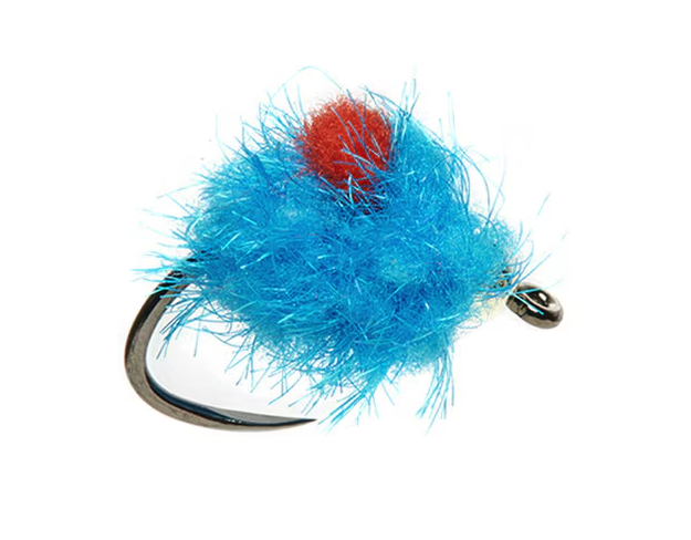 Fulling Mill Mega Egg Fly Barbless Stainless Bead Blue Color