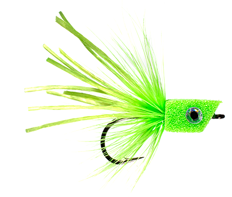 MFC Bluegill Popper Fly Chartreuse color