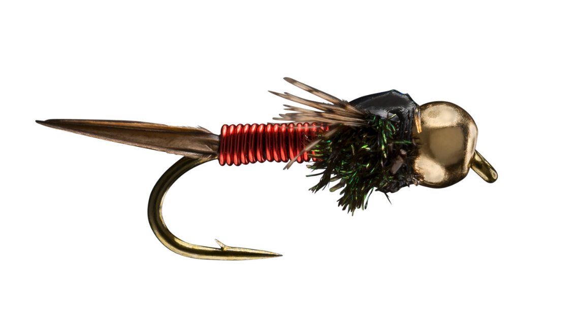 Weighted trout nymph for sinking fast