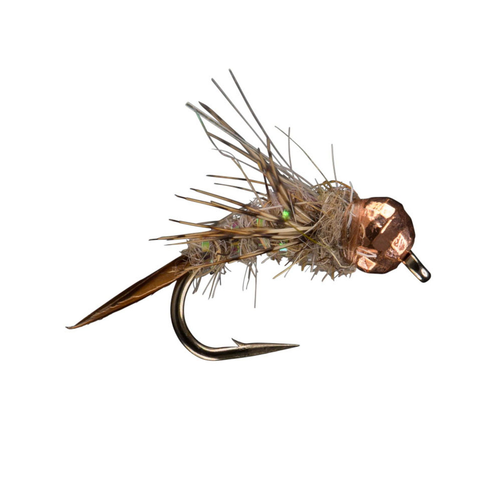 Hare’s ear tungsten nymph fly for trout fishing
