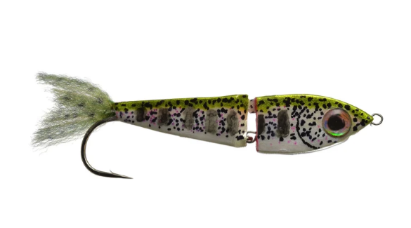 Bisharat's Live Wire fly in rainbow trout color