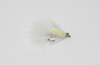 Mihulka's Crappie Special Fly in chartreuse white for fly fishing panfish bass and trout.