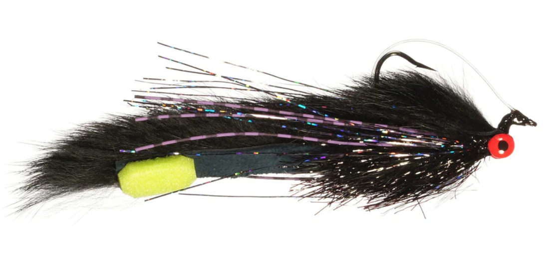 Pat Ehlers' Foamtail Superworm mimics soft plastic worms used for largemouth bass